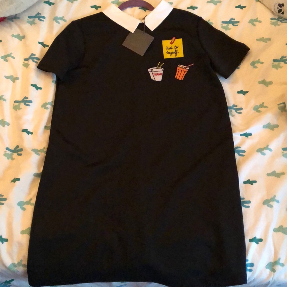 Black preppy dress